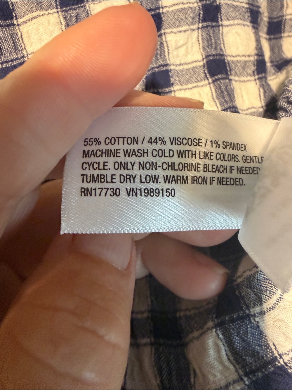UNIVERSAL THREAD NAVY & WHITE GINGHAM MAXI DRESS SZ XXL - Picture 8 of 8